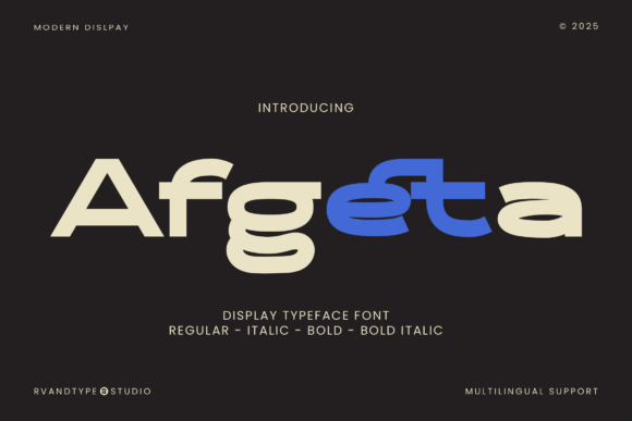 Afgeta Font: Modern Sans Serif for Crafters