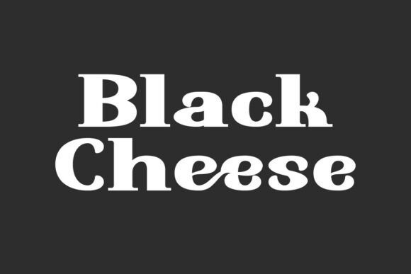 Black Cheese Font for Bold Campaign Headlines