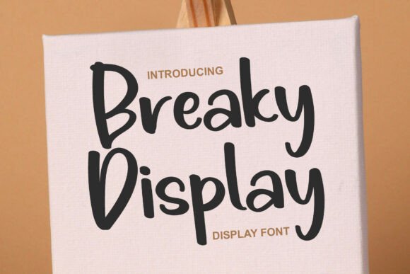 Breaky Display: A Playful Script Font for Editorial Design