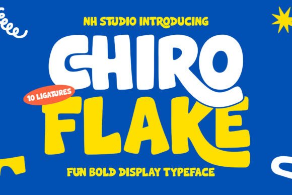 Chiro Flake Font for Bold Handmade Designs