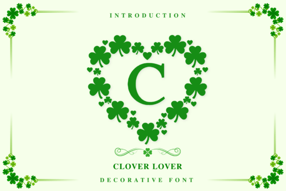 Clover Lover: A Unique Decorative Typeface for Branding