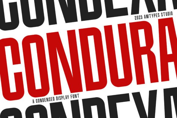 Condura: A Bold Condensed Typeface for Branding