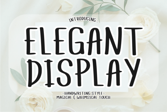 Elegant Display Typeface for Editorial Design