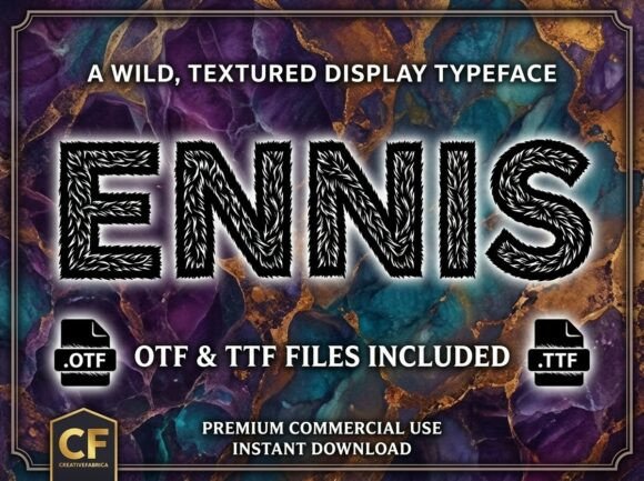 Ennis Display Font for Editorial Design