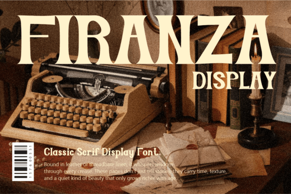 Firanza Display Typeface for Elegant Crafts