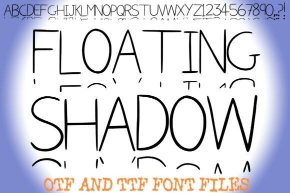 Floating Shadow Font for Branding