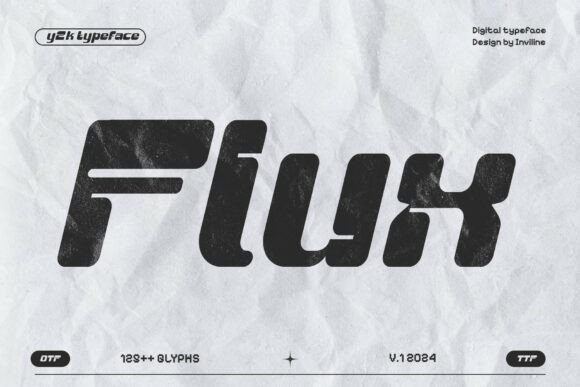Flux Regular Typeface for Bold Web Design