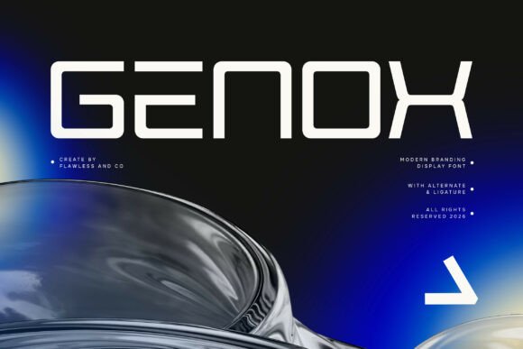 Genox: A Modern Display Font for Bold Branding