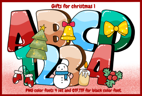 Gifts for Christmas 1 Typeface for Festive Web Design