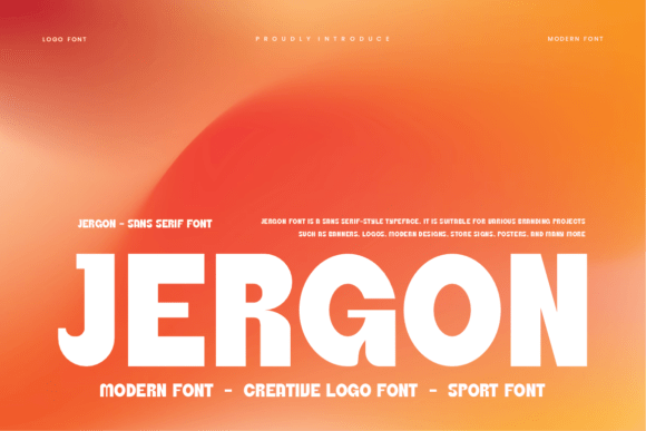 Jergon Font: Bold Display Typeface for Branding
