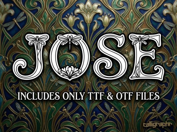 Jose: A Premium Decorative Display Font for Web Design