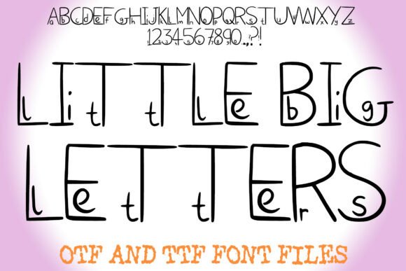 Little Big Letters Font for Crafters
