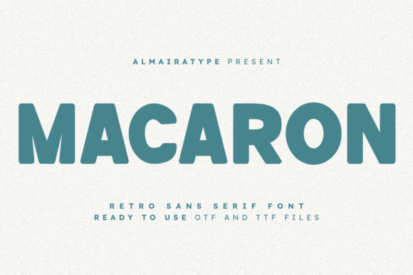Macaron Font: Bold Retro Style for Crafters
