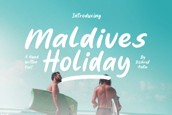 Maldives Holiday Font for Modern Web Design