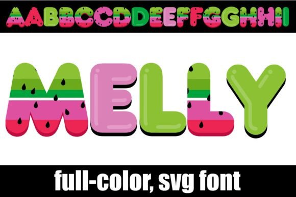 Melly: A Glossy Bubble Typeface for Modern Editors