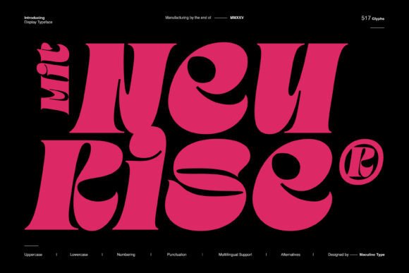 Mit Neurise: A Modern Display Serif Typeface for Branding