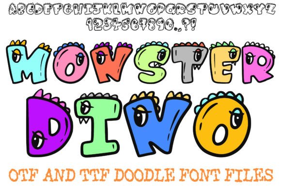 Monster Dino Font for Playful Brand Identity