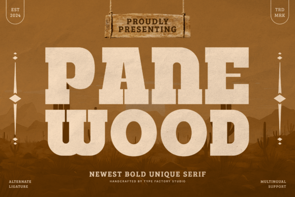 Panewood Typeface for Bold Brand Identity