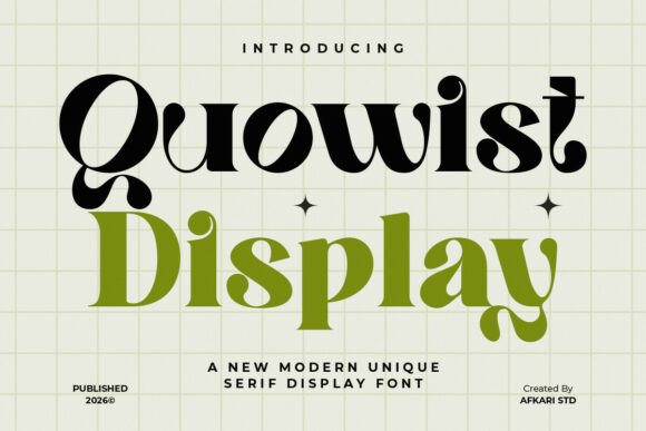 Quowist Display Typeface for Modern Web Design