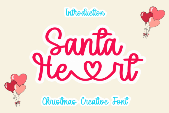 Santa Heart: A Festive Script Font for Holiday Branding