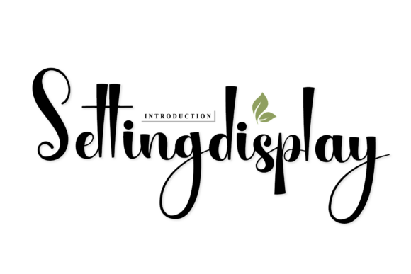 Setting Display Font for Elegant Branding