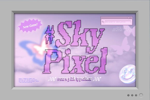 Sky-pixel: A Y2K Display Font for Modern Editors