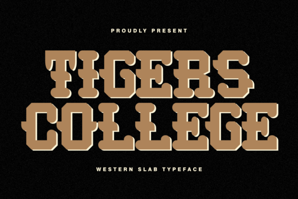 Tigers College: A Bold Western Slab Typeface for Editorial Design
