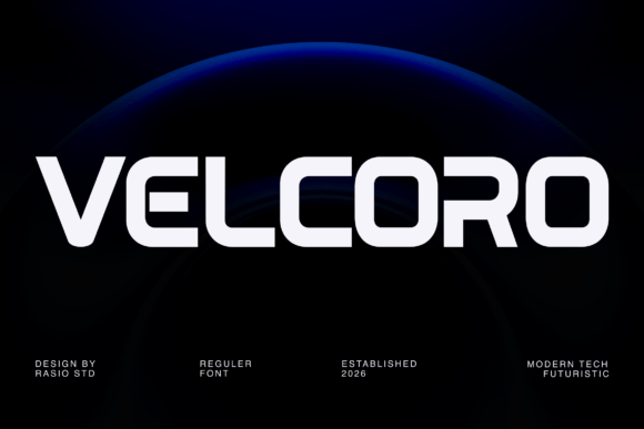 Velcoro Font for Modern Maker Branding